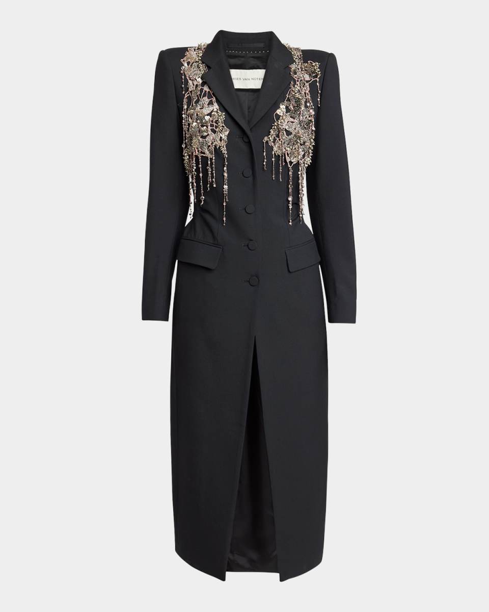Rilly Long Embellished Coat